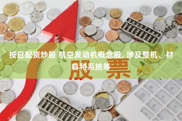 按日配资炒股 航空发动机概念股, 涉及整机、材料和系统等