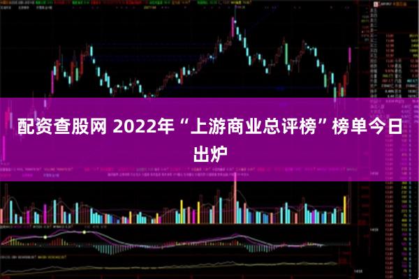 配资查股网 2022年“上游商业总评榜”榜单今日出炉